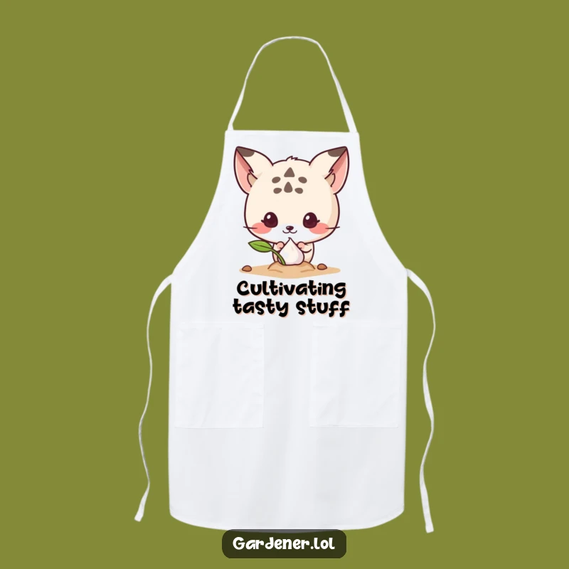 Funny Sprouting Seed Peek Apron: Cute Animal Chef's Curiosity, A Hilarious Funny Gift for Bakers