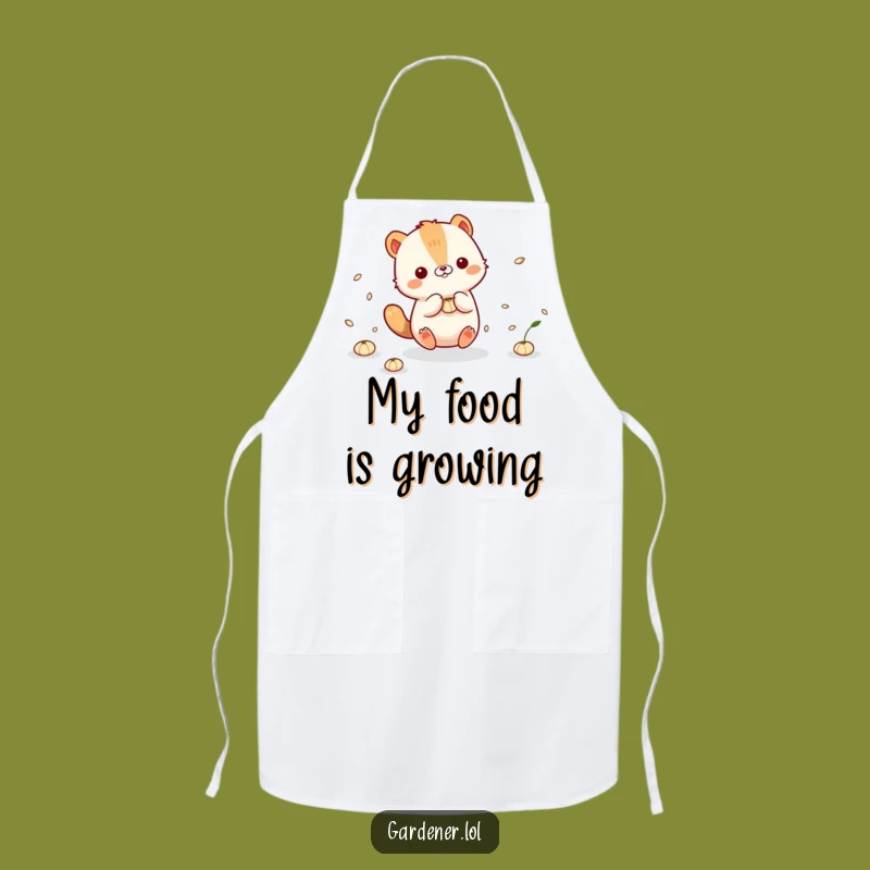 Funny Animal Seeds Apron: Cute Character Gardening with Playful Seeds!