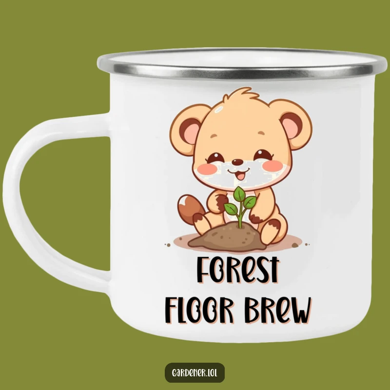 Funny Planting Animal Camping Mug: Sip Nature's Joy - Outdoor Funny Gift