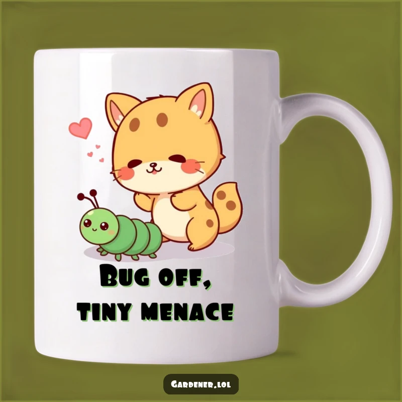 Funny Mug: Animal vs Caterpillar, Playful & Cute Gag Gift for Nature Lovers