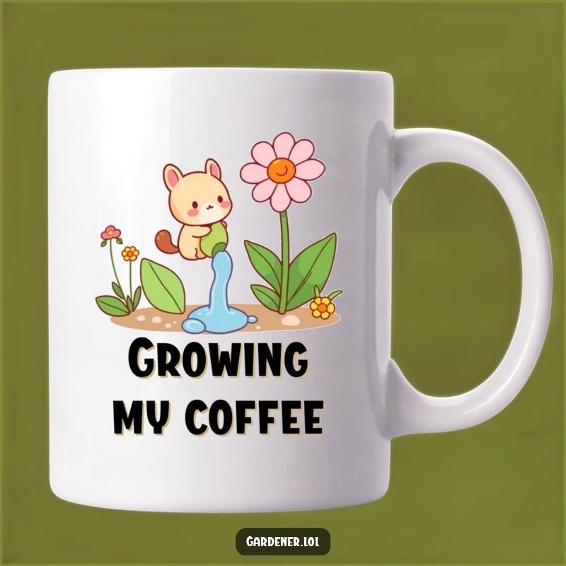 Funny Animal Watering Mug: Blooming Joy, a Hilarious Gift for Garden Lovers