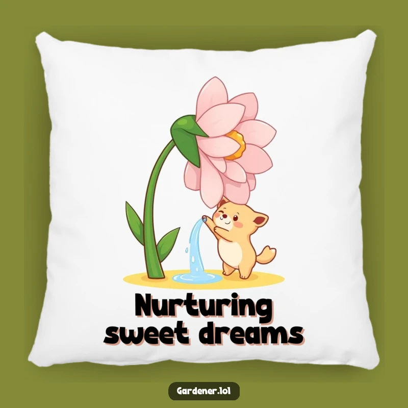 Comforting Funny Watering Animal Pillow: Add Humorous Garden Flair