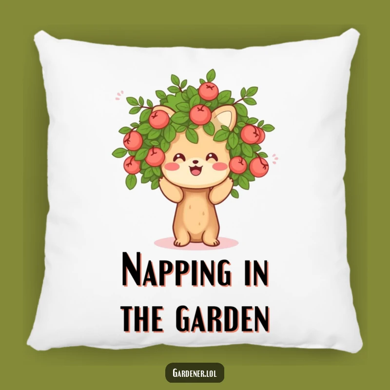 Funny Pruning Animal Pillow: Cozy Gardener Character Cushion