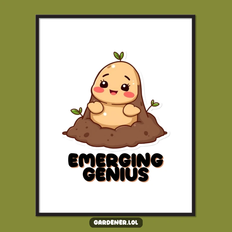 Funny Mole Soil Digital Art: Instant Earthy Decor