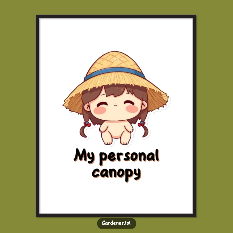 Funny Oversized Hat Digital Print: Instant Quirky Art