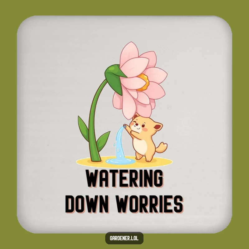 Funny Watering Animal Coaster: Protect Surfaces with Garden Charm