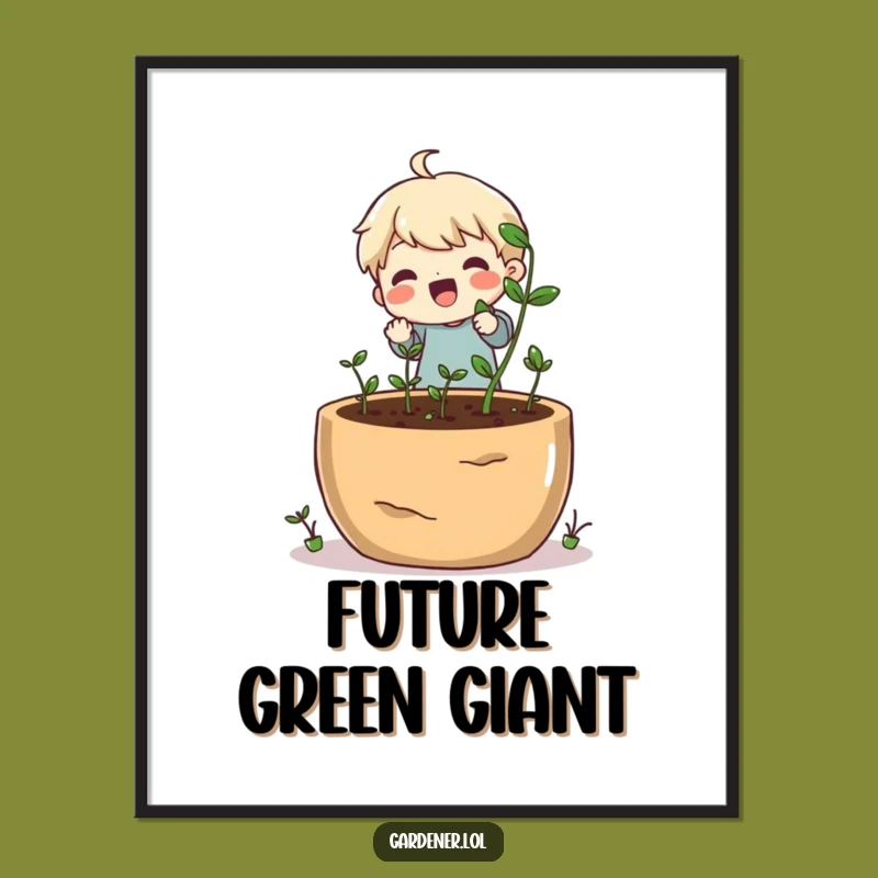 Funny Gardener Poster - Hilarious Wall Art for Plant Lovers