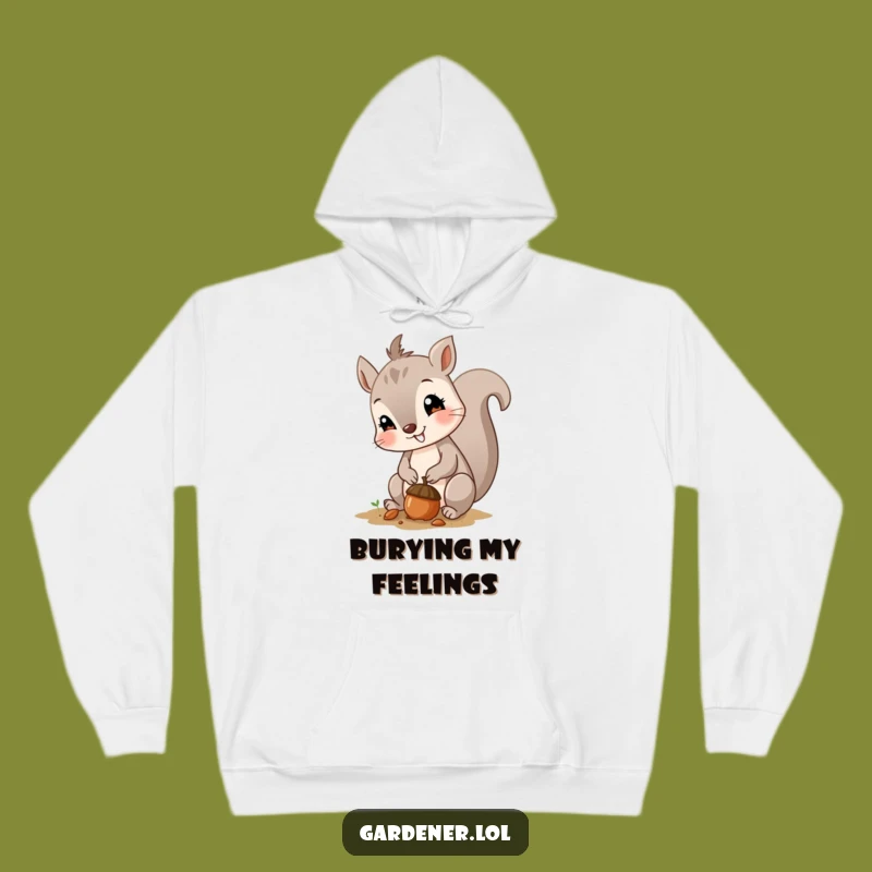 Cozy Funny Squirrel Acorn Hoodie: Warm & Hilarious Nature Lover's Funny Gift!