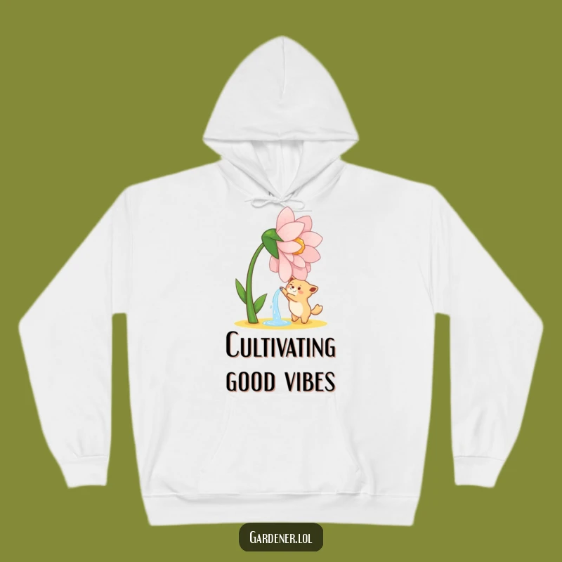 Cozy Funny Watering Animal Hoodie: Warm & Humorous Garden Lover's Gift
