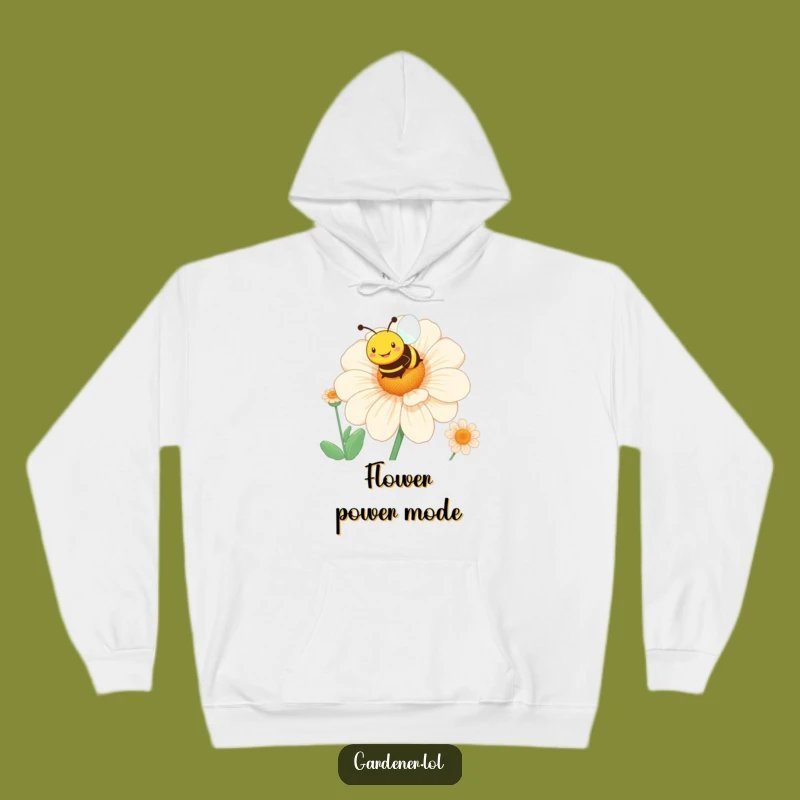 Funny Bee Flower Hoodie: Cozy Comfort, Sunny Garden Vibes