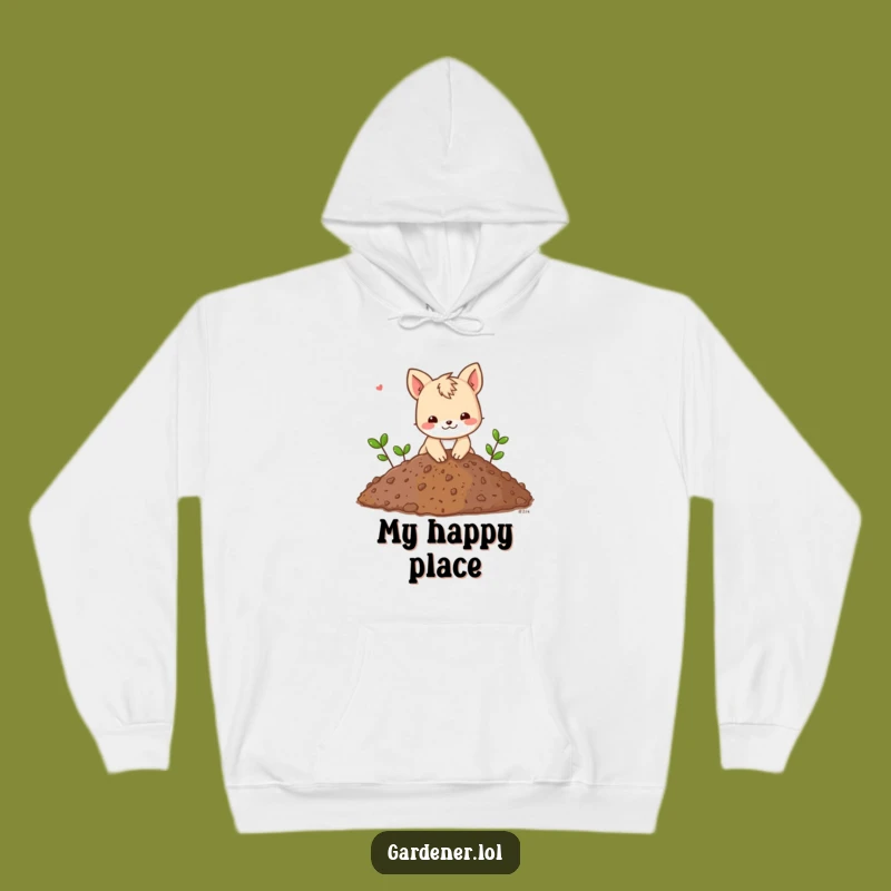 Funny Animal Digging Hoodie: Cozy Up to Hard Work, a Hilarious Gift