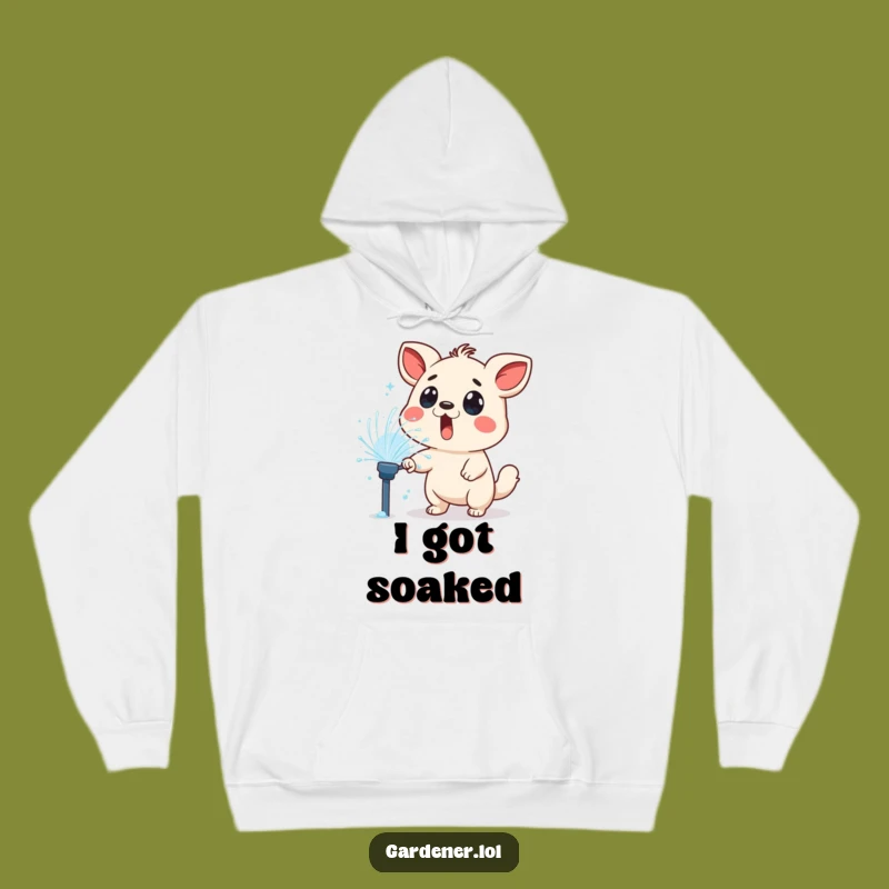 Funny Sprinkler Surprise Hoodie: Cozy Up with Wet Animal Fun, Great Funny Gift!