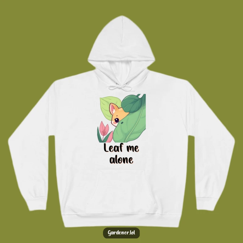 Funny Hoodie: Animal Behind Leaf, Cozy & Cute Gag Gift for Nature Fans