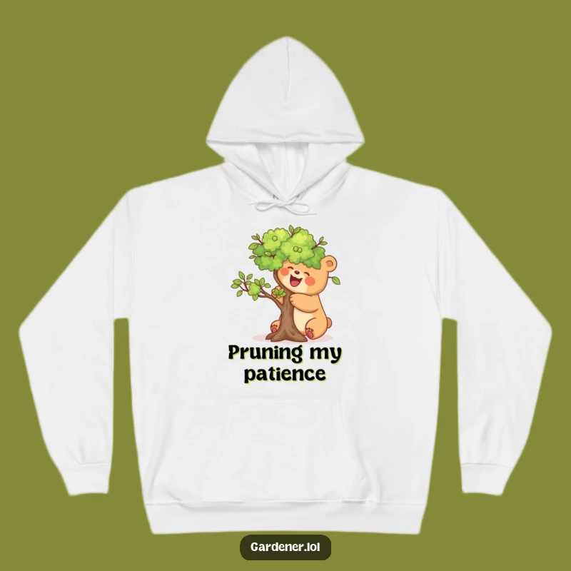 Cozy Funny Bear Tree Hoodie: Warm & Hilarious Gardener's Cozy Funny Gift!