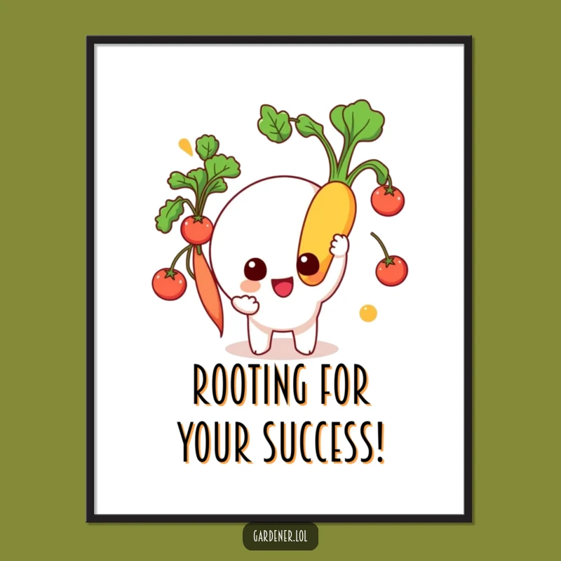 Free Printable Wall Art: Humorous Veggie Character, Funny Downloadable Art for Kitchen