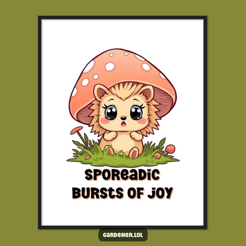 Funny Surprise Hedgehog Free Printable Wall Art - Adorable Downloadable Decor