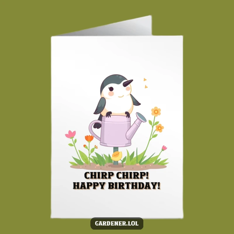 Free Printable Funny Chickadee Birthday Card - Cheerful Downloadable DIY Gift