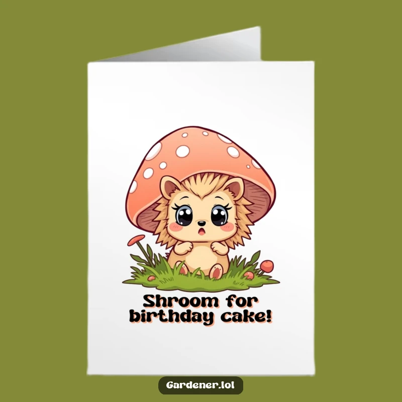 Funny Surprise Hedgehog Free Printable Birthday Card - Downloadable DIY Gift