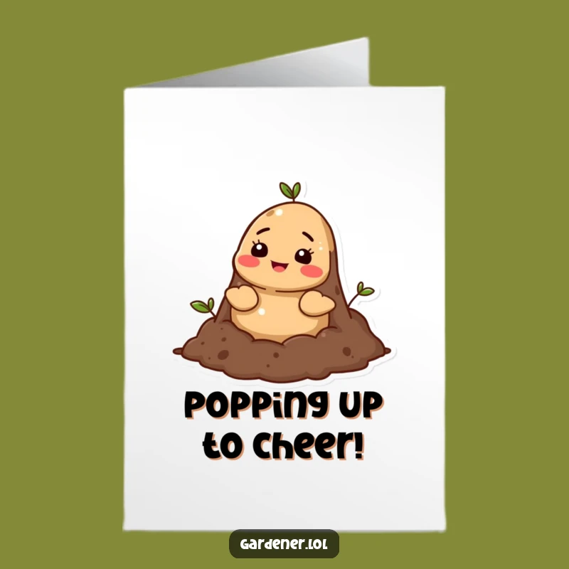 Free Printable Congrats Card: Mole Pop Up Success Downloadable Gift!