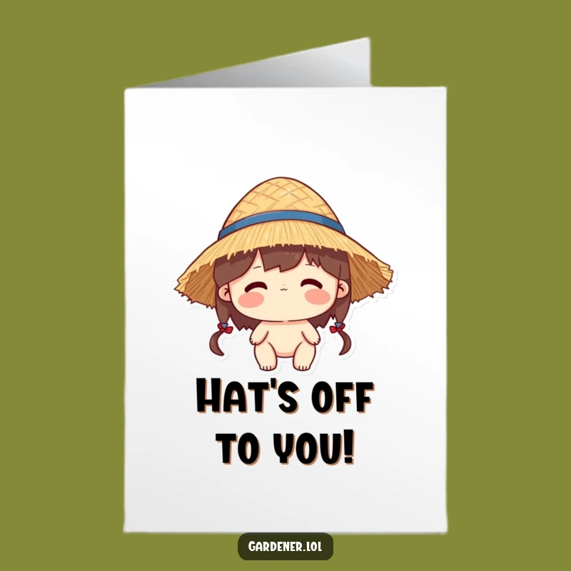 Free Printable Congratulations Card: Big Hat Big Win - Downloadable