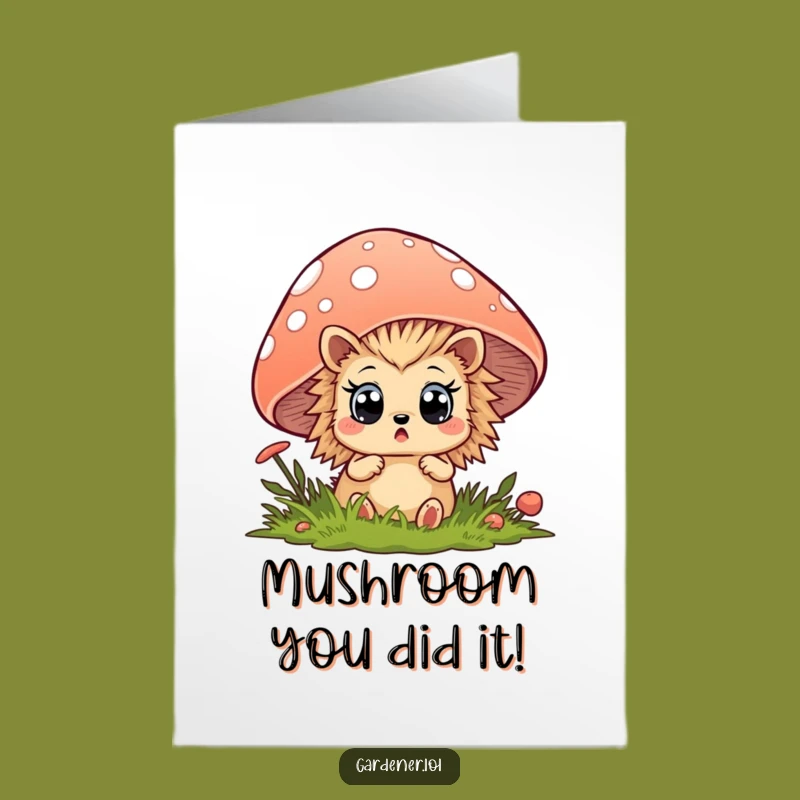 Funny Surprise Hedgehog Free Printable Congrats Card - Downloadable Gift