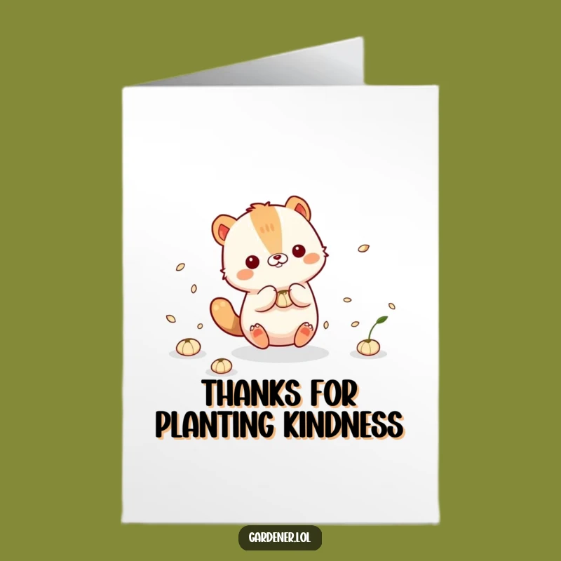 Free Printable Thank You Card: Spreading Thanks - Funny Downloadable Gift