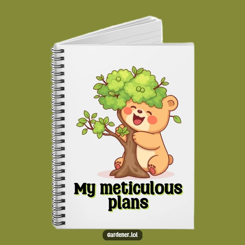 Funny Bear Pruning Tree Notebook: Jot Down Ideas with this Hilarious Gardener's Funny Gift!