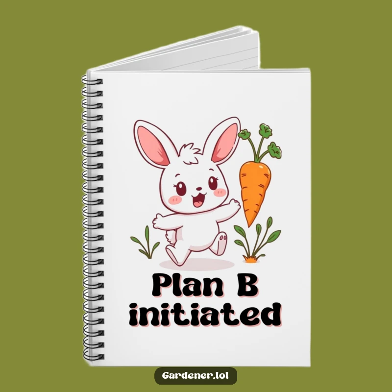 Funny Bunny Gardener Notebook: Carrot Escape Surprise - Perfect for Funny Notes