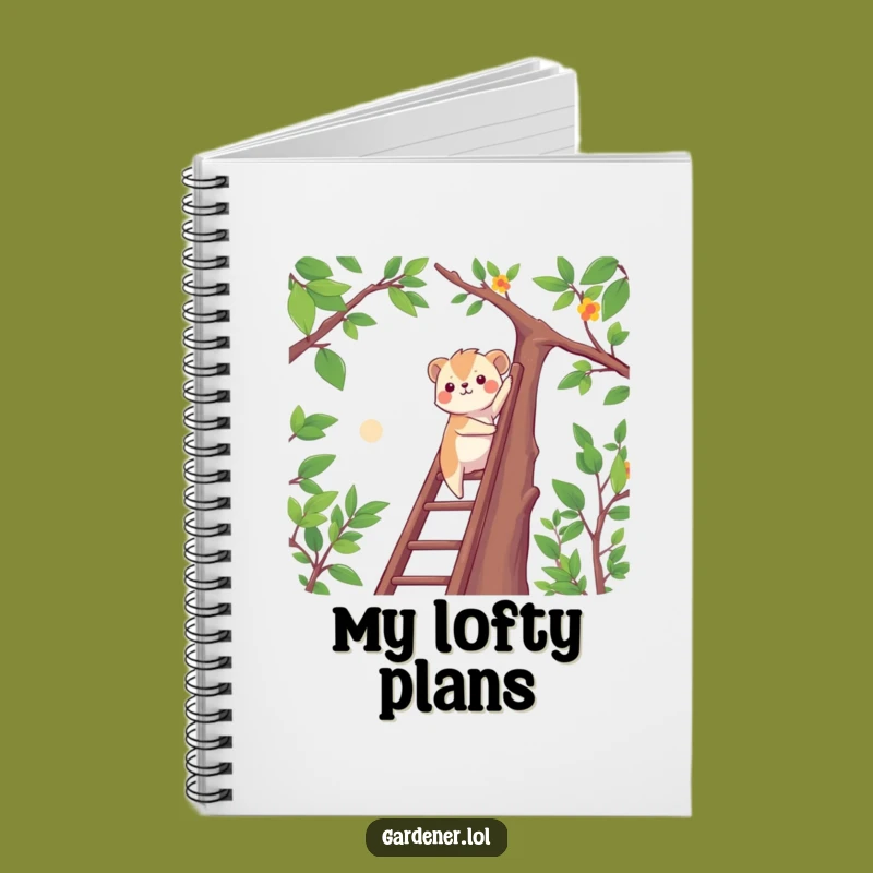 Funny Determined Animal Climbing Notebook, Journal For Achievers