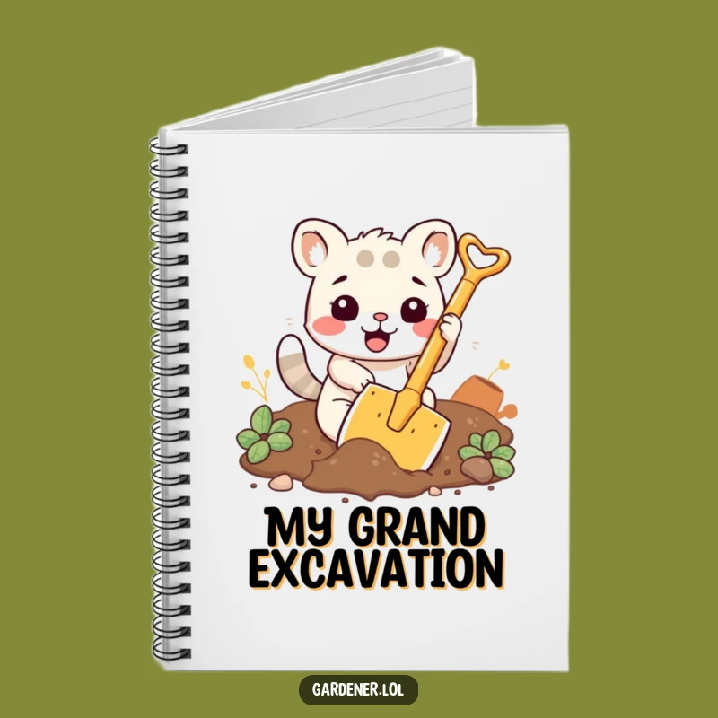 Funny Digging Animal Notebook: Plan Your Garden Projects with Enthusiasm