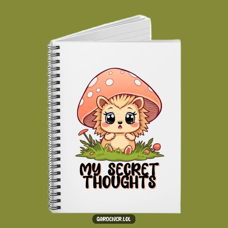 Funny Hedgehog Notebook: Surprise Journal, Cute Woodland Cover