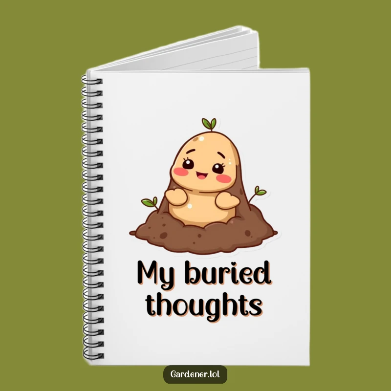 Funny Mole Soil Notebook: Jot Down Your Grounded Ideas