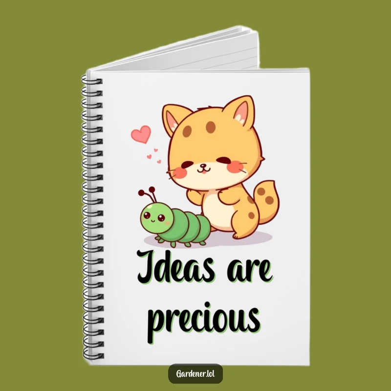 Funny Notebook: Animal vs Caterpillar, Cute & Playful Journal Gag Gift