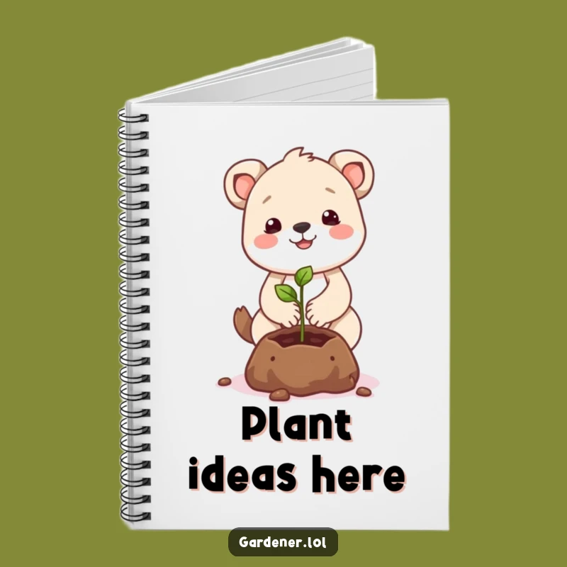 Funny Planting Animal Notebook: Jot Down Ideas with Gentle Growing Humor