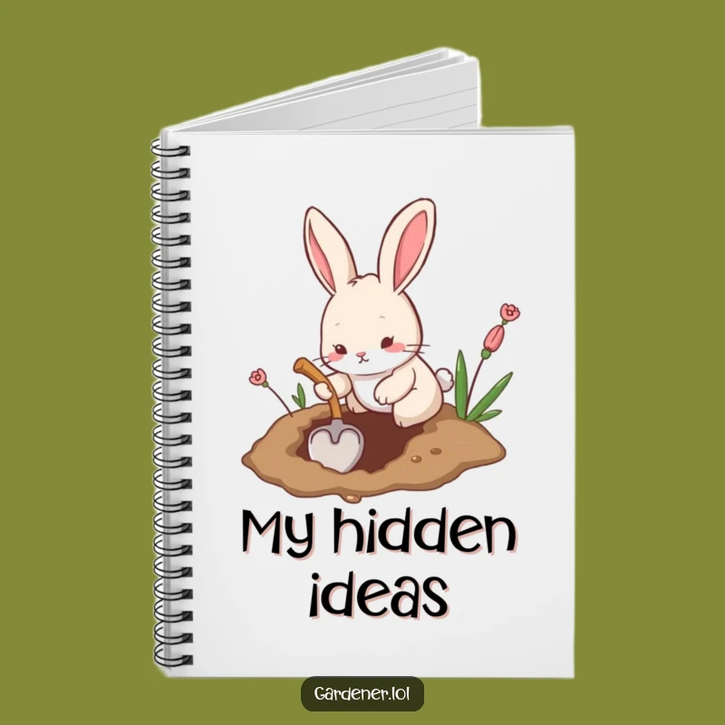 Funny Rabbit Digging Notebook: Jot Down Projects with Humor, Ideal Funny Gift