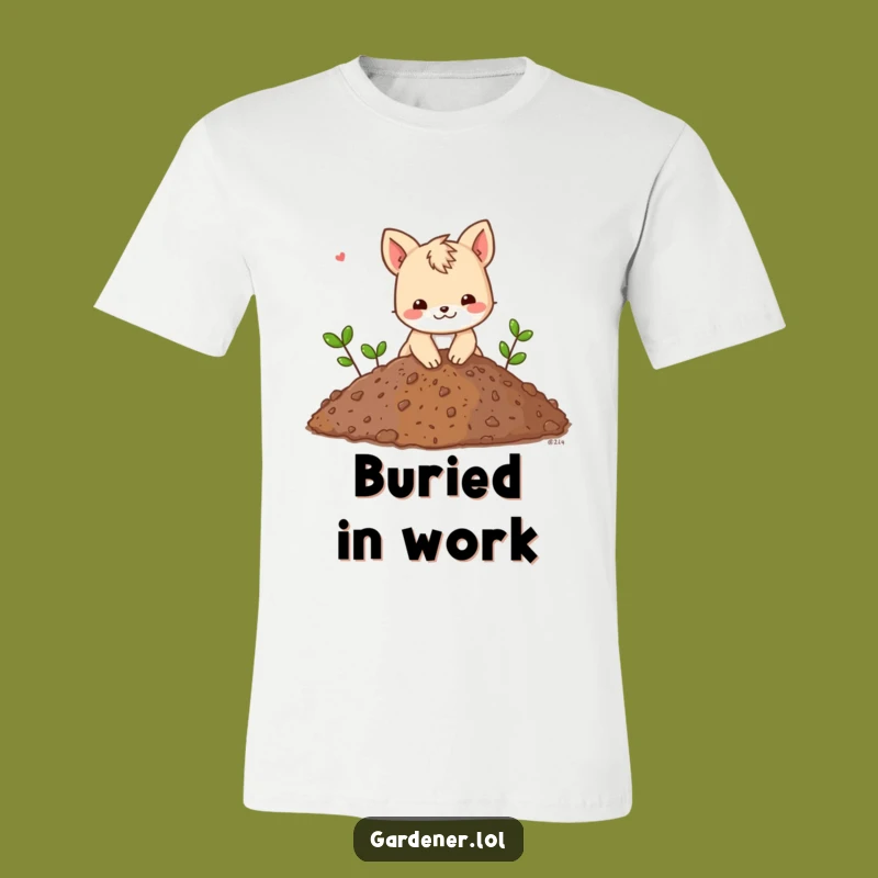 Funny Animal Digging Tee: Get Your Hands Dirty with Humor, a Hilarious Shirt