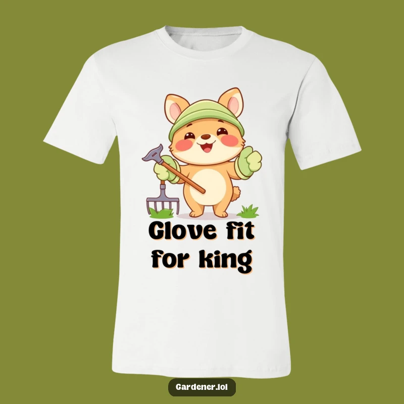 Funny Gardening Animal T-Shirt: Ready to Rake - Adorable Funny Gift