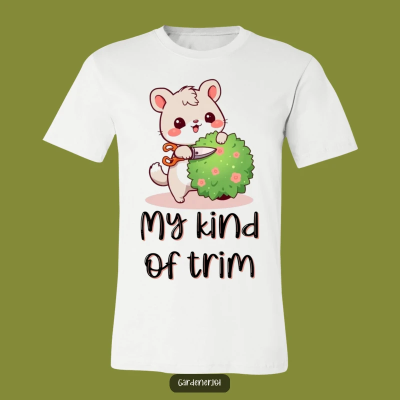 Funny Pruning Pal T-Shirt: Cute Animal Shears Tee for Garden Lovers