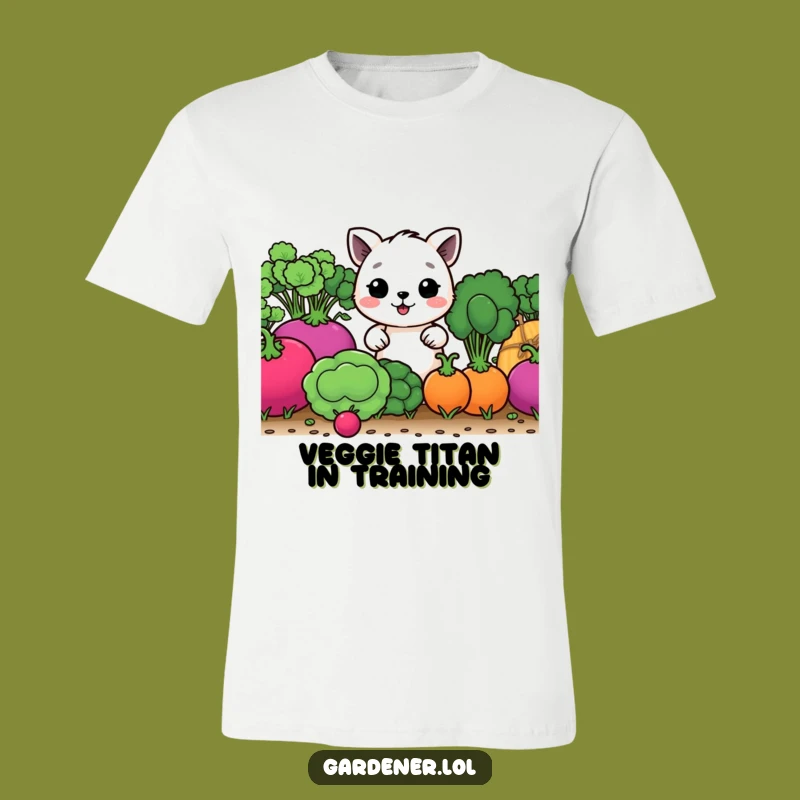 Funny Animal Gardener T-Shirt - Giant Veggie Lover, Great Funny Gift