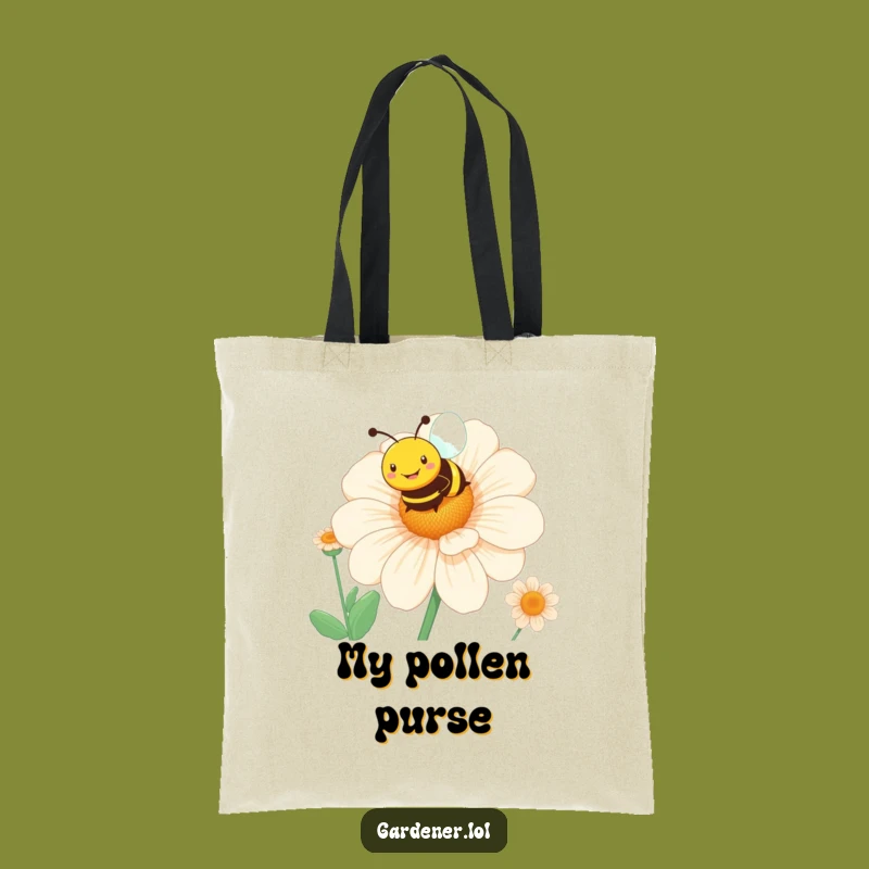 Funny Bee Flower Tote Bag: Sunny Errands, Blooming Accessory