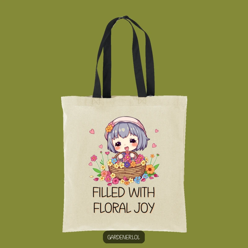 Funny Flower Collector Tote Bag: Carry Your Nature's Bounty